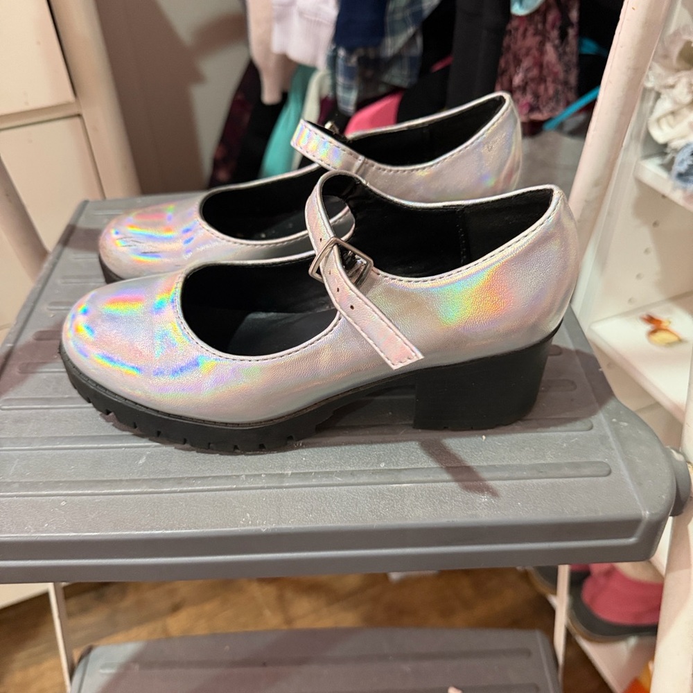 Holographic Mary Jane Women's Shoes